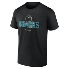 San Jose Sharks - Personalized Name & Number Midfielder T-Shirt Black