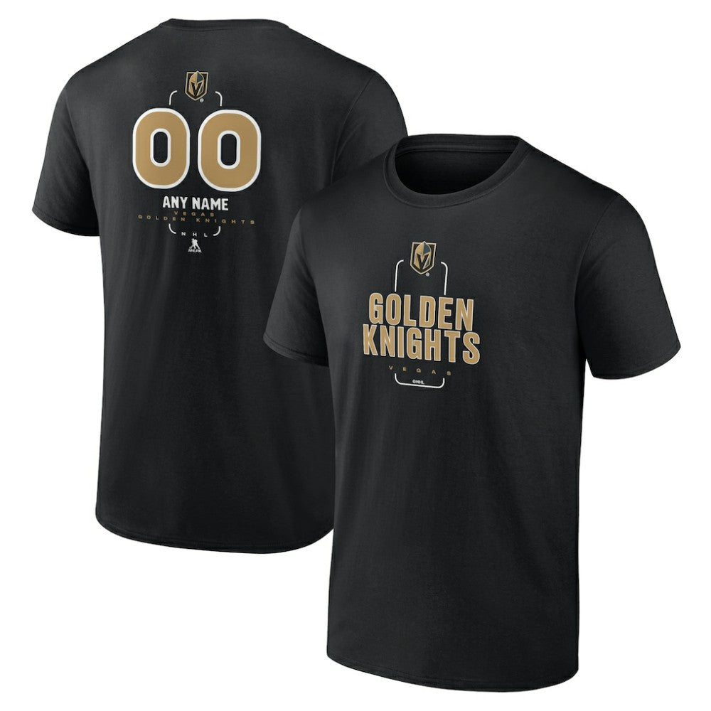 Vegas Golden Knights Personalized Name & Number Midfielder T-Shirt Black