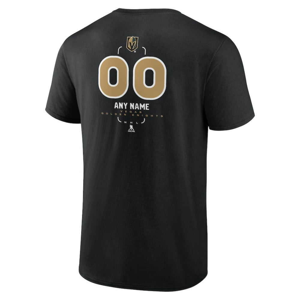 Vegas Golden Knights Personalized Name & Number Midfielder T-Shirt Black