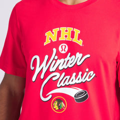 Chicago Blackhawks lululemon 2025 NHL Winter Classic Soft Jersey T-Shirt True Red