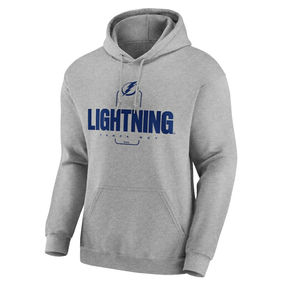 Tampa Bay Lightning - Personalized Name & Number Midfielder Pullover Hoodie Gray