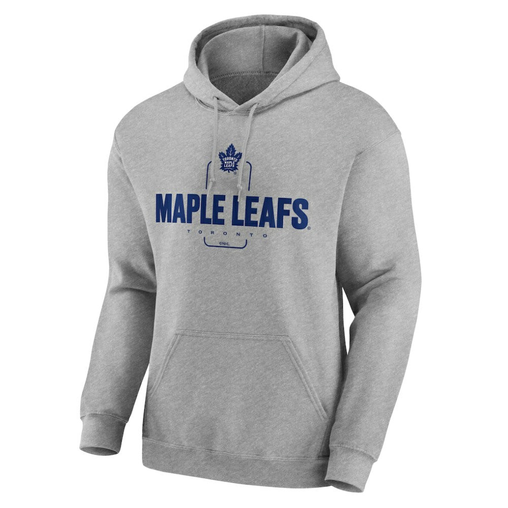 Toronto Maple Leafs - Personalized Name & Number Midfielder Pullover Hoodie Gray