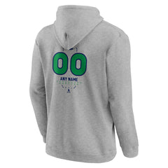 Vancouver Canucks - Personalized Name & Number Midfielder Pullover Hoodie Gray