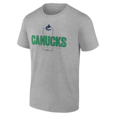 Vancouver Canucks - Personalized Name & Number Midfielder T-Shirt Gray