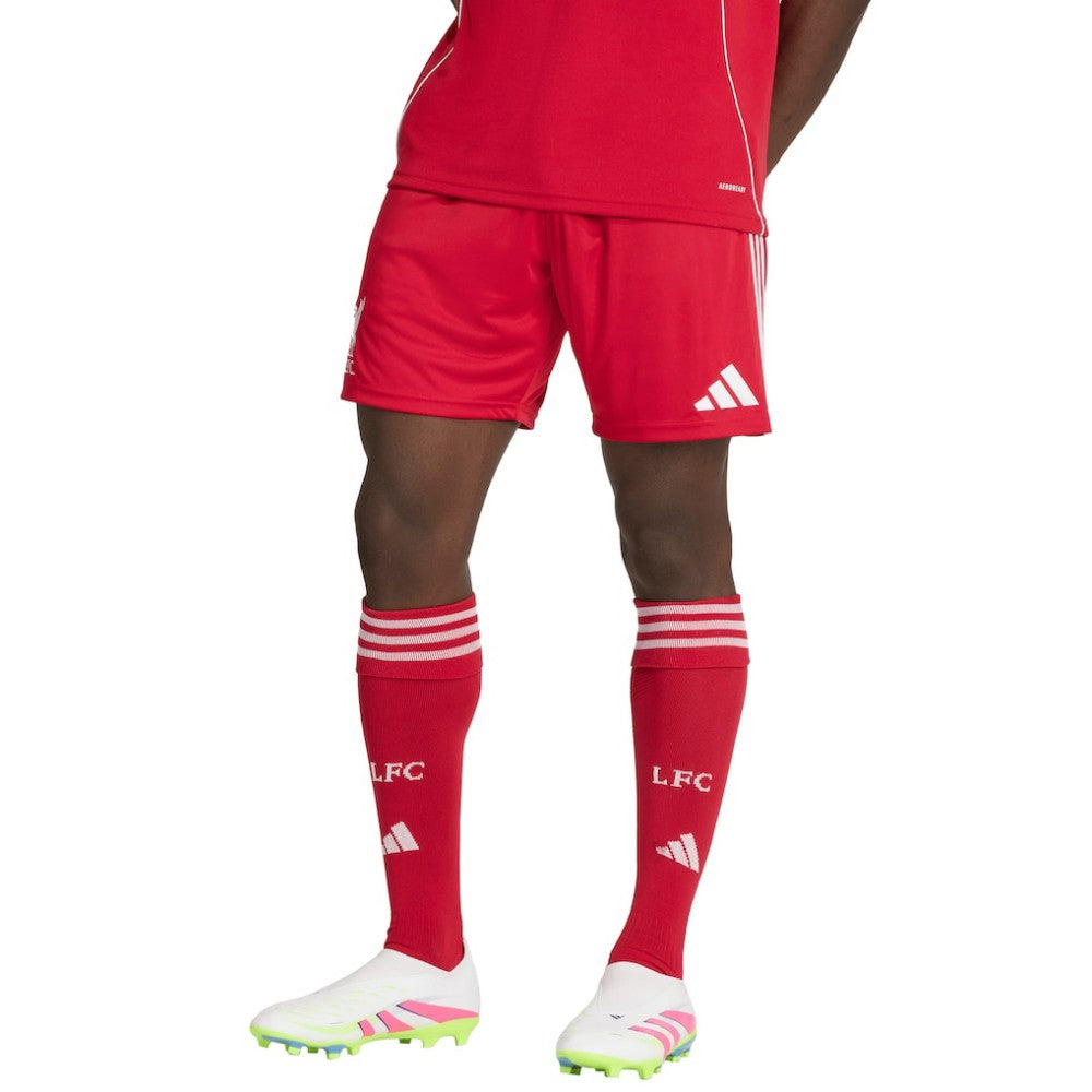 Adidas Liverpool 2025/26 Home AEROREADY Replica Shorts - Red
