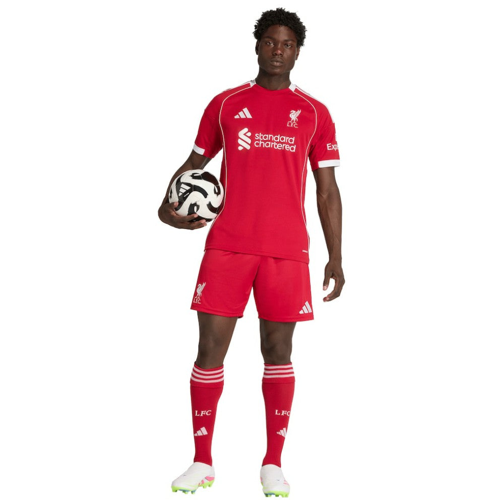 Adidas Liverpool 2025/26 Home AEROREADY Replica Shorts - Red