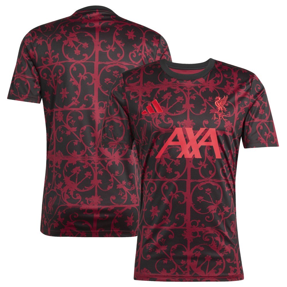 Adidas Liverpool 2025/26 AEROREADY Pre-Match Top - Black