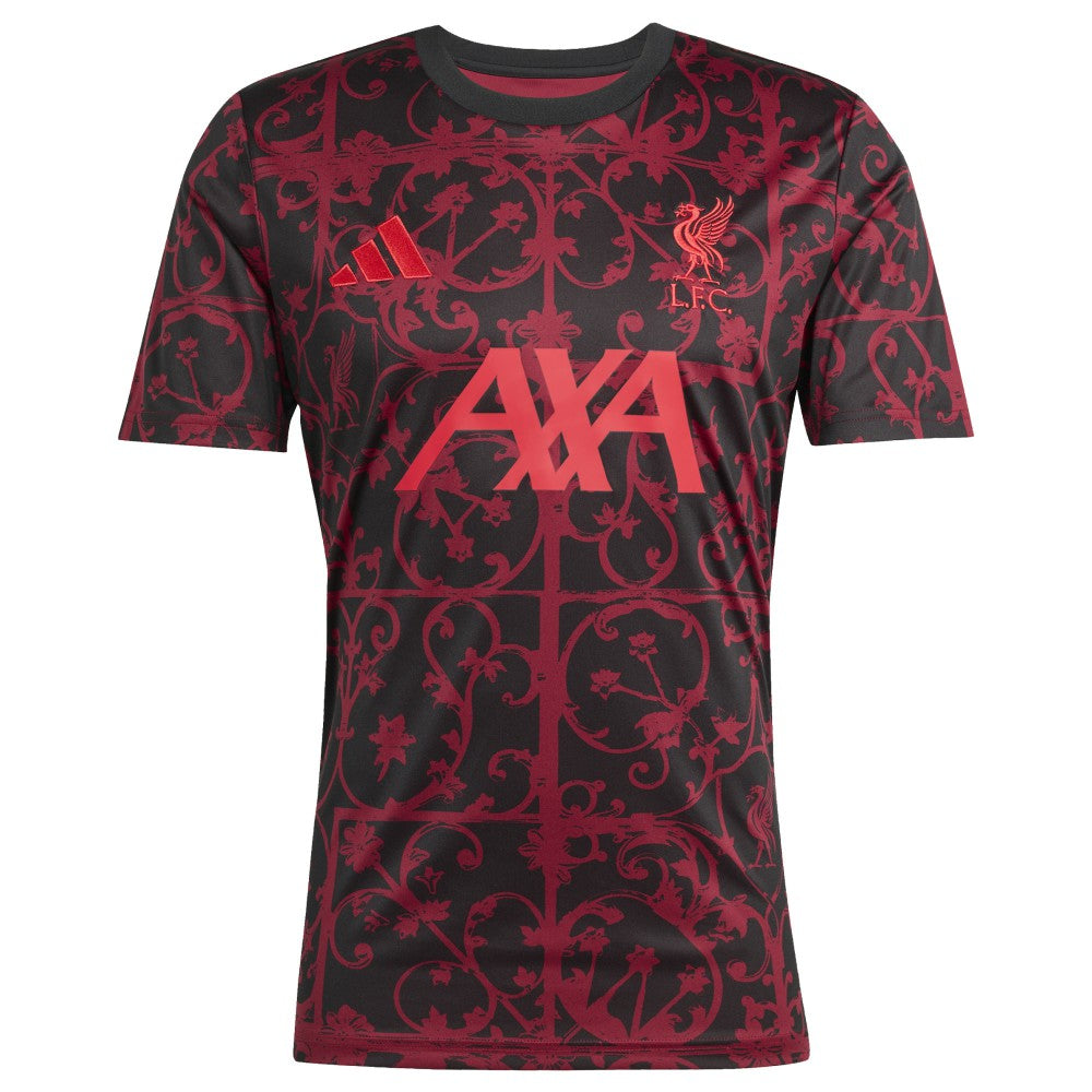 Adidas Liverpool 2025/26 AEROREADY Pre-Match Top - Black