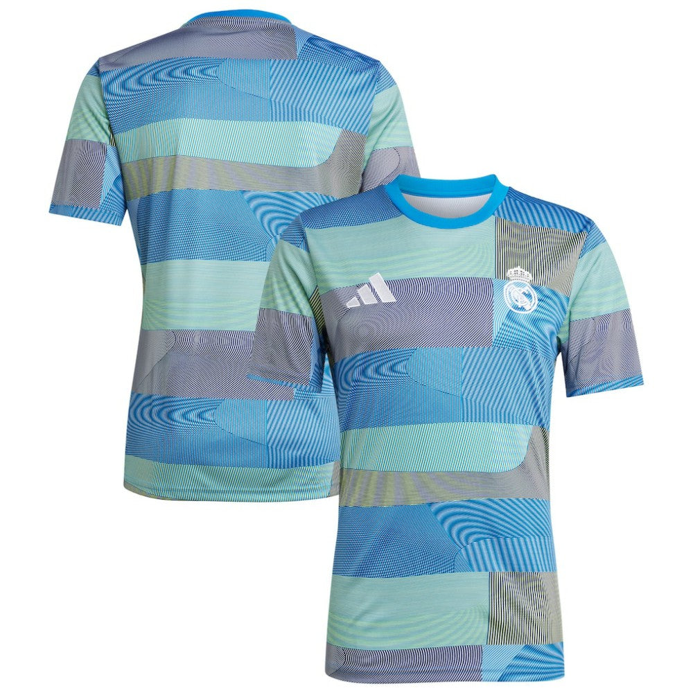 Adidas Real Madrid 2025/26 AEROREADY Pre-Match Top - Blue