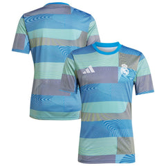 Adidas Real Madrid 2025/26 AEROREADY Pre-Match Top - Blue
