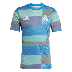 Adidas Real Madrid 2025/26 AEROREADY Pre-Match Top - Blue