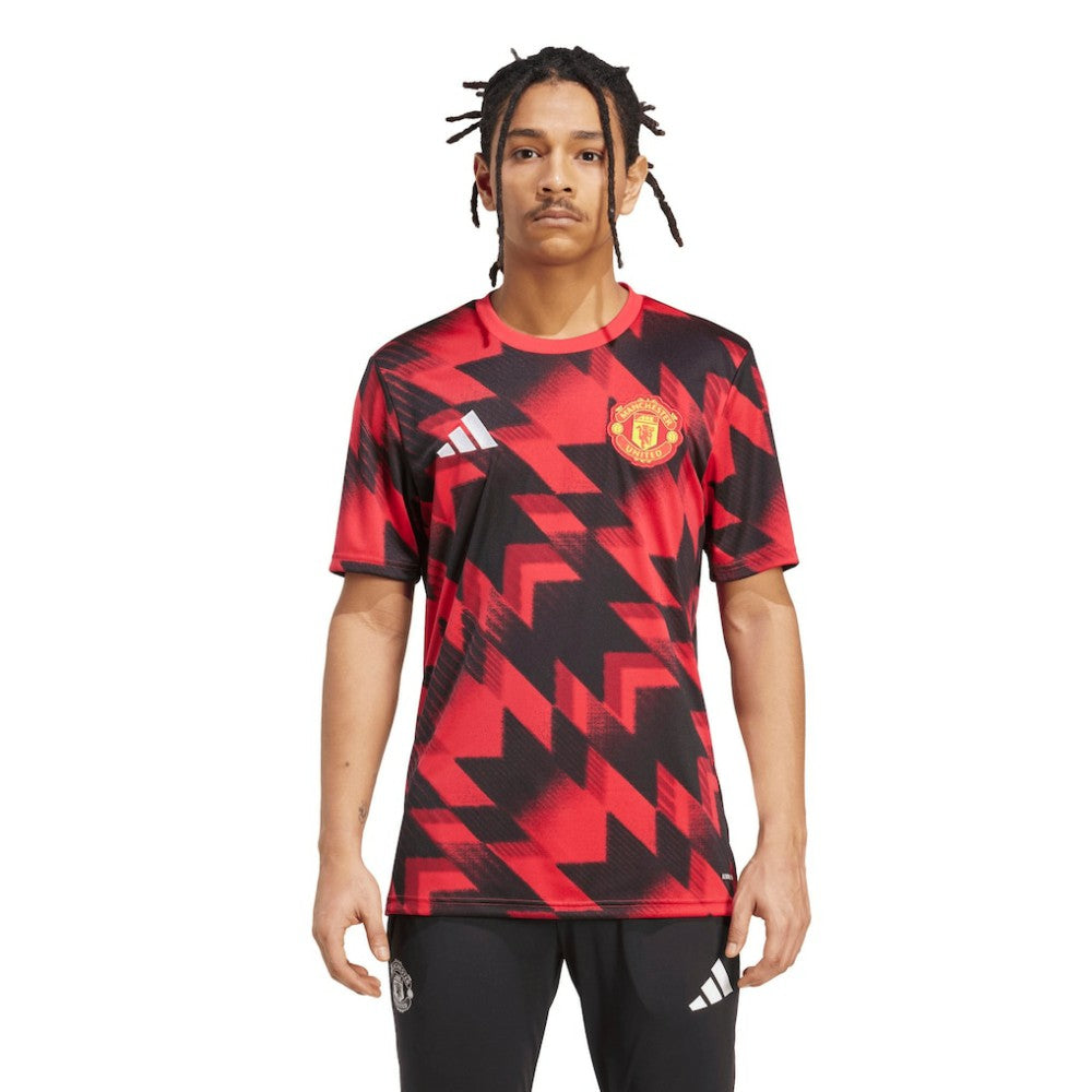 Adidas Manchester United 2025/26 AEROREADY Pre-Match Top - Red