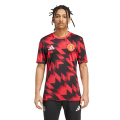 Adidas Manchester United 2025/26 AEROREADY Pre-Match Top - Red