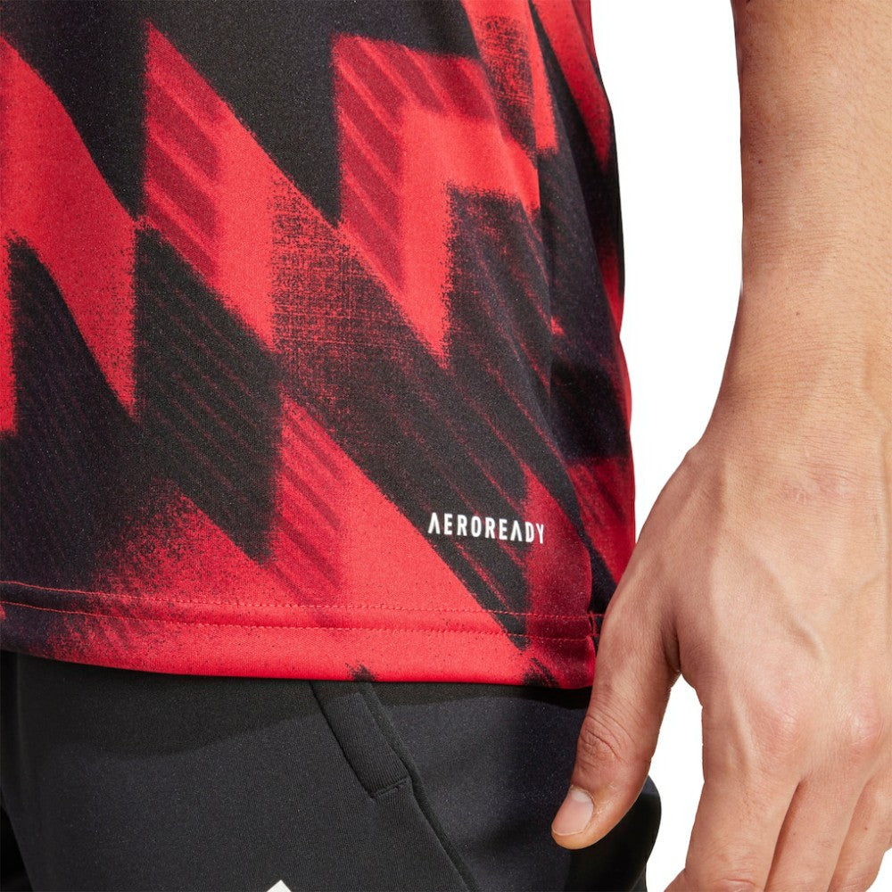 Adidas Manchester United 2025/26 AEROREADY Pre-Match Top - Red