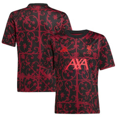 Adidas Liverpool Youth 2025/26 Pre-Match AEROREADY Top - Black