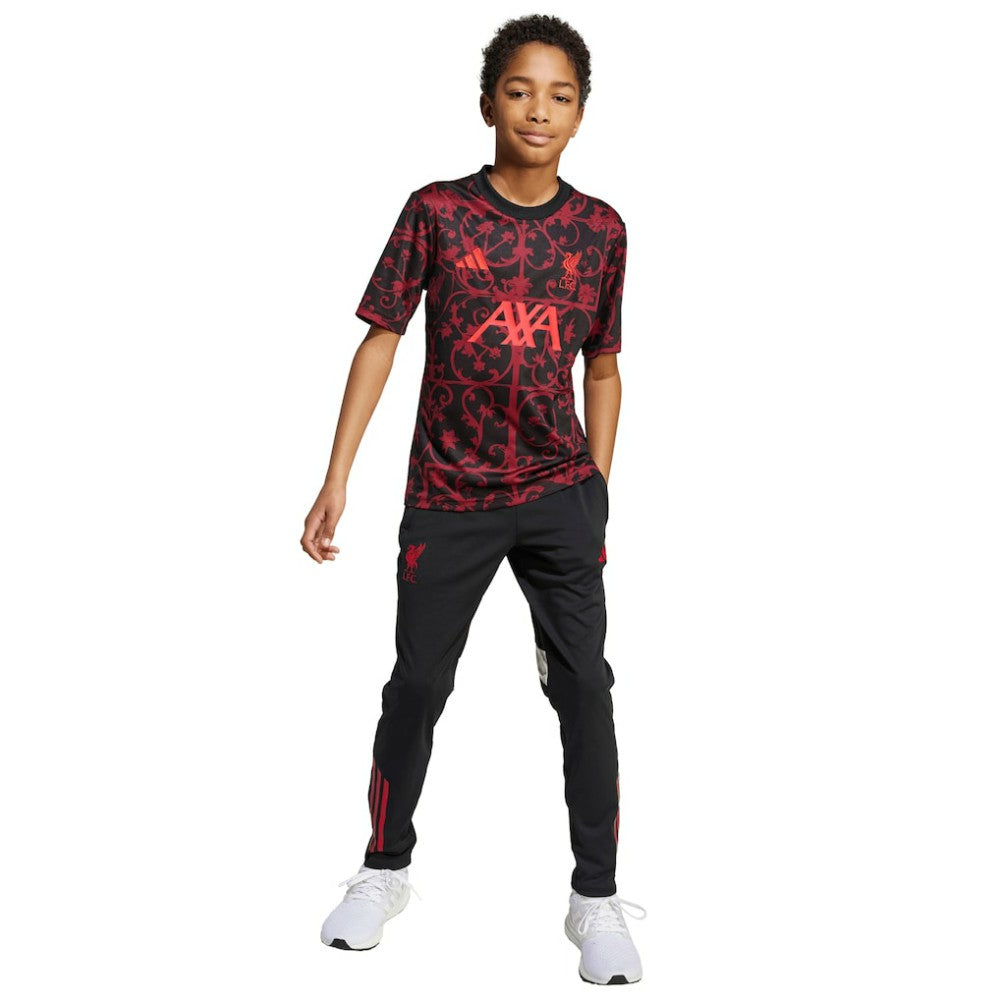 Adidas Liverpool Youth 2025/26 Pre-Match AEROREADY Top - Black