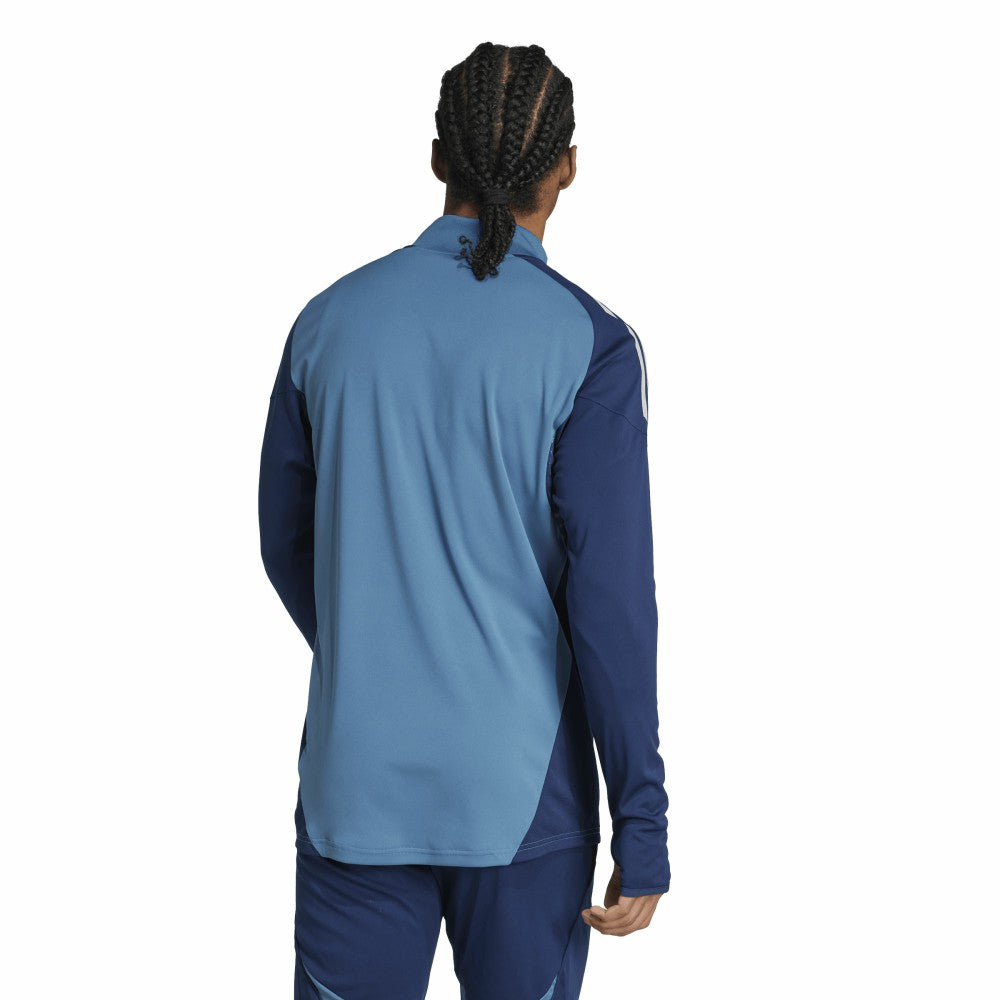 Adidas Arsenal 2025/26 AEROREADY Raglan Quarter-Zip Training Top - Light Blue