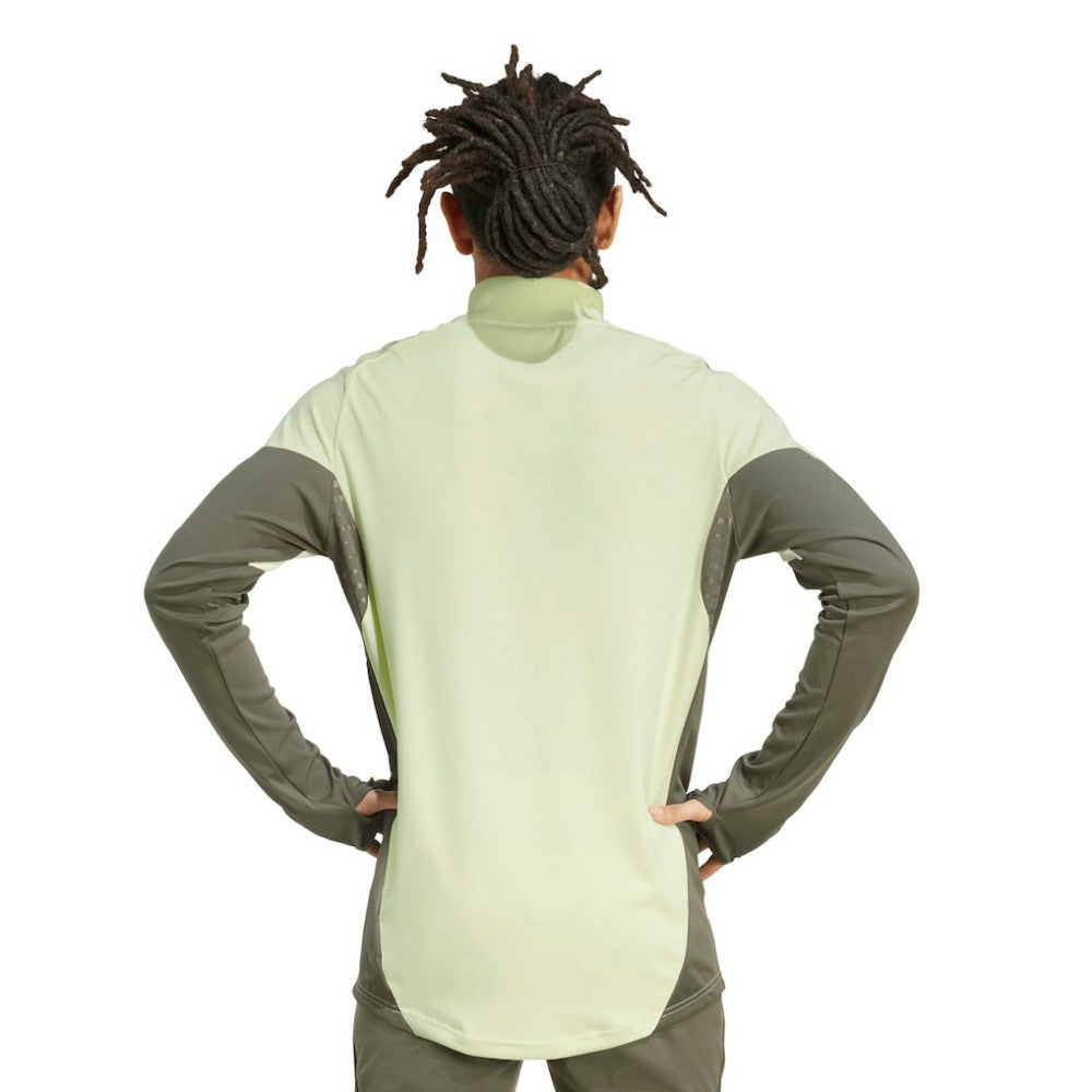 Adidas Real Madrid 2025/26 AEROREADY Raglan Quarter-Zip Training Pullover - Green