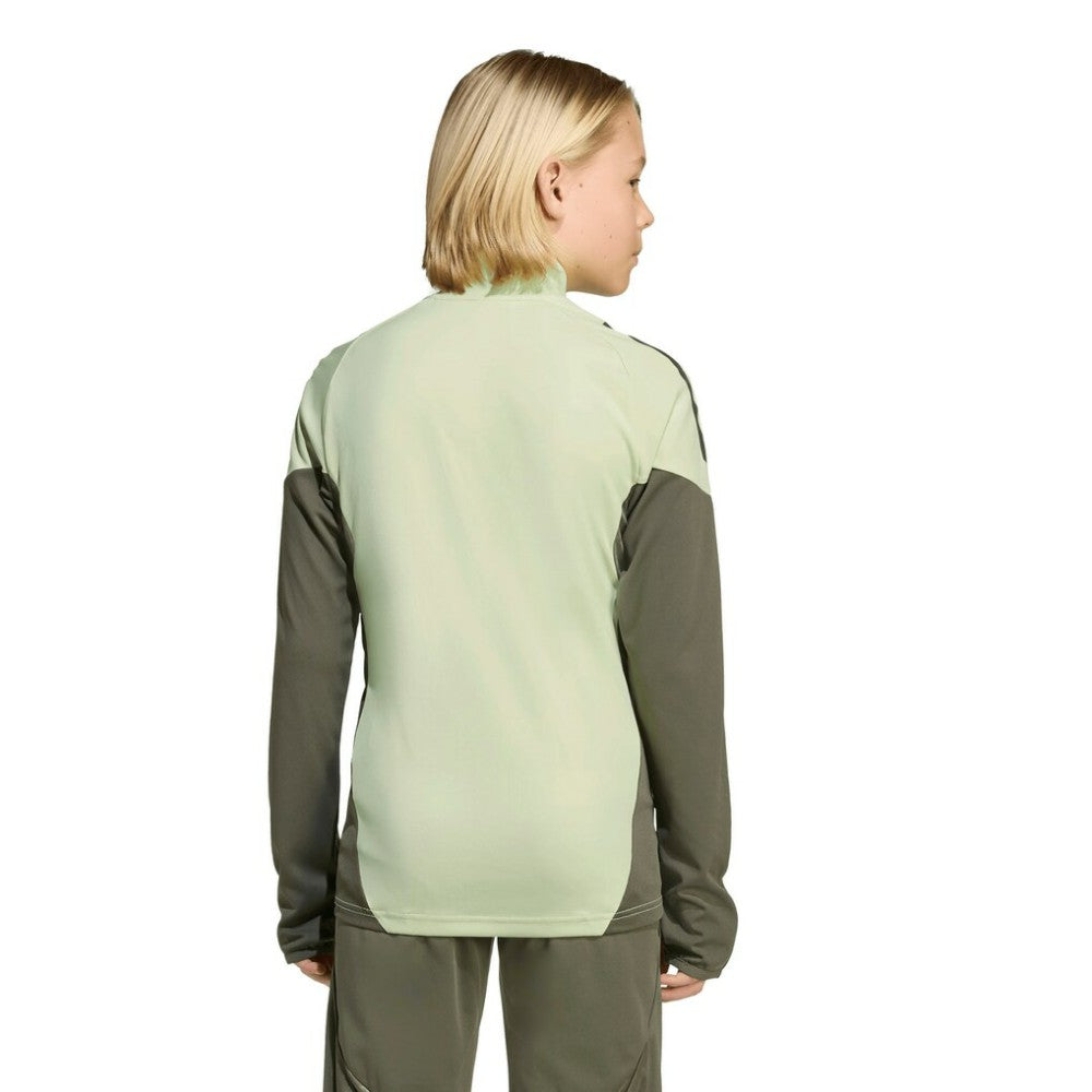 Adidas Real Madrid Youth 2025/26 Training AEROREADY Quarter-Zip Pullover - Green
