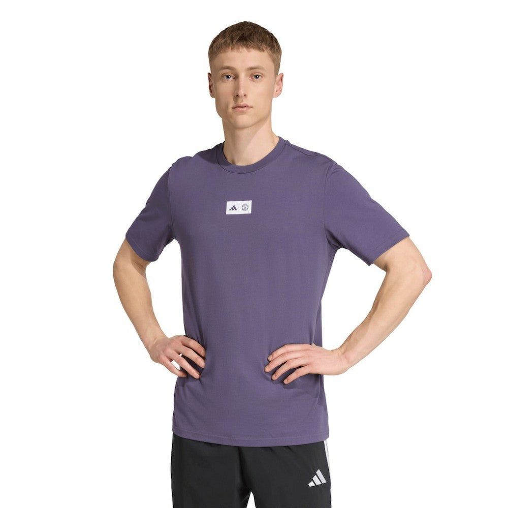Adidas Manchester United Jerseys Hook T-Shirts - Purple