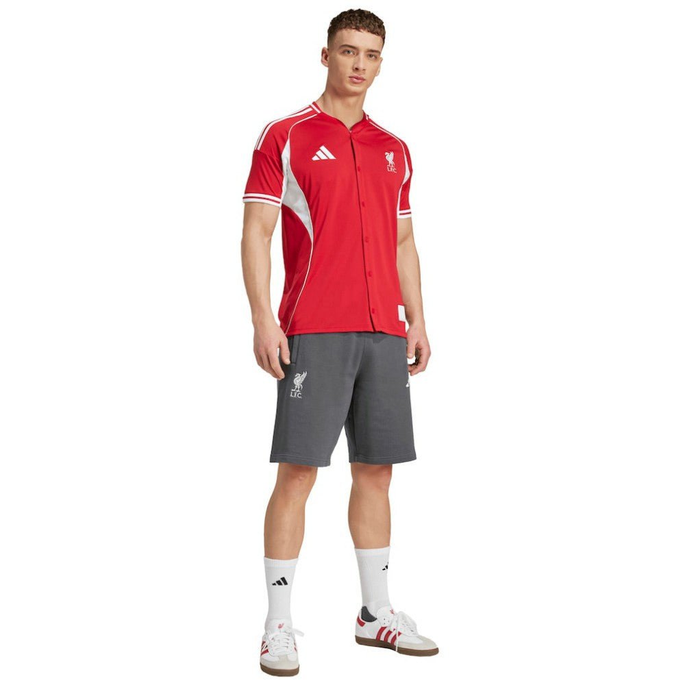 Adidas Liverpool Full-Button Baseball Jerseys - Red