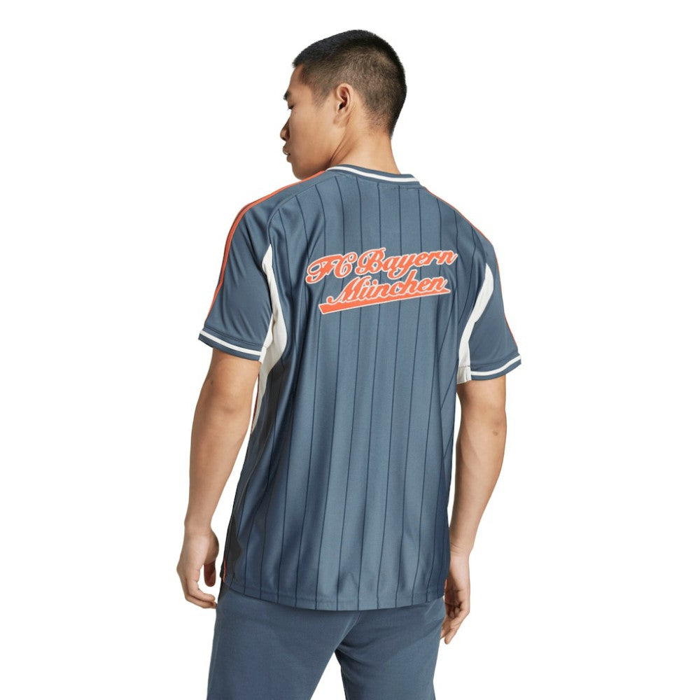 Adidas Bayern Munich US Pack Full-Button Baseball Jerseys - Gray