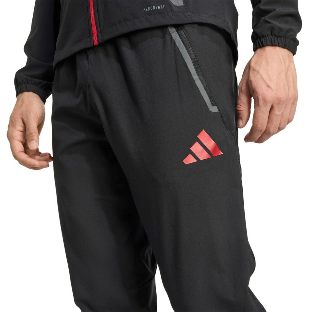 Adidas Liverpool 2025/26 Tiro Vis Tech Travel Pants - Black