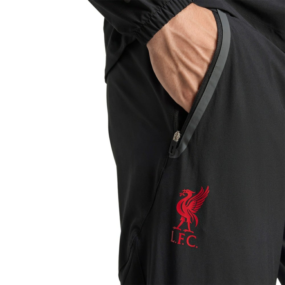 Adidas Liverpool 2025/26 Tiro Vis Tech Travel Pants - Black