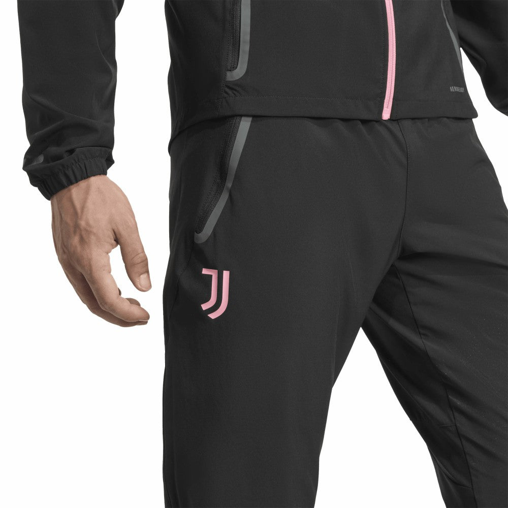 Adidas Juventus 2025/26 Tiro Vis Tech AEROREADY Travel Pants - Black