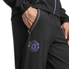 Adidas Manchester United 2025/26 Tiro Vis Tech AEROREADY Travel Pants - Black