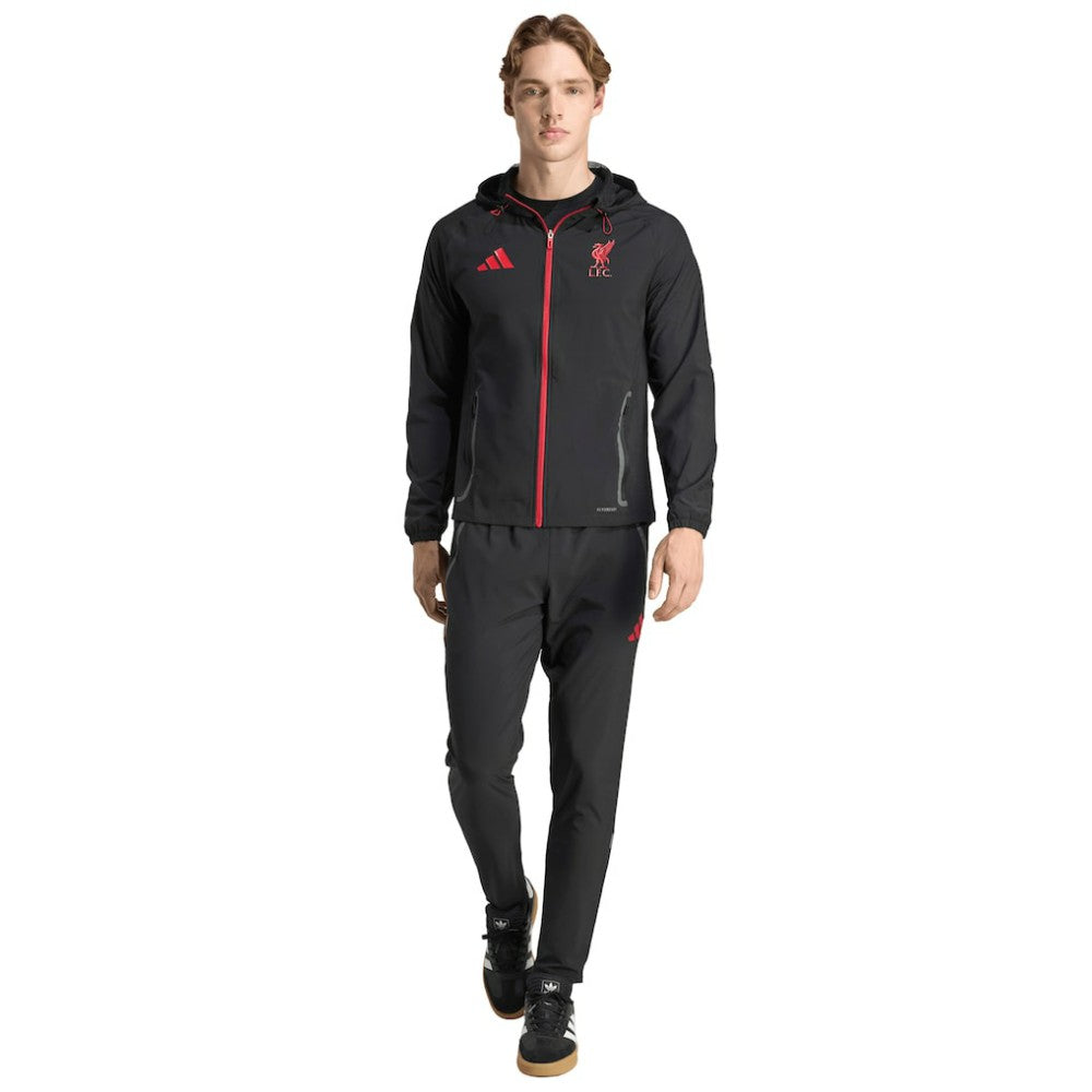 Adidas Liverpool 2025/26 Tiro Vis Tech Travel Jacket - Black