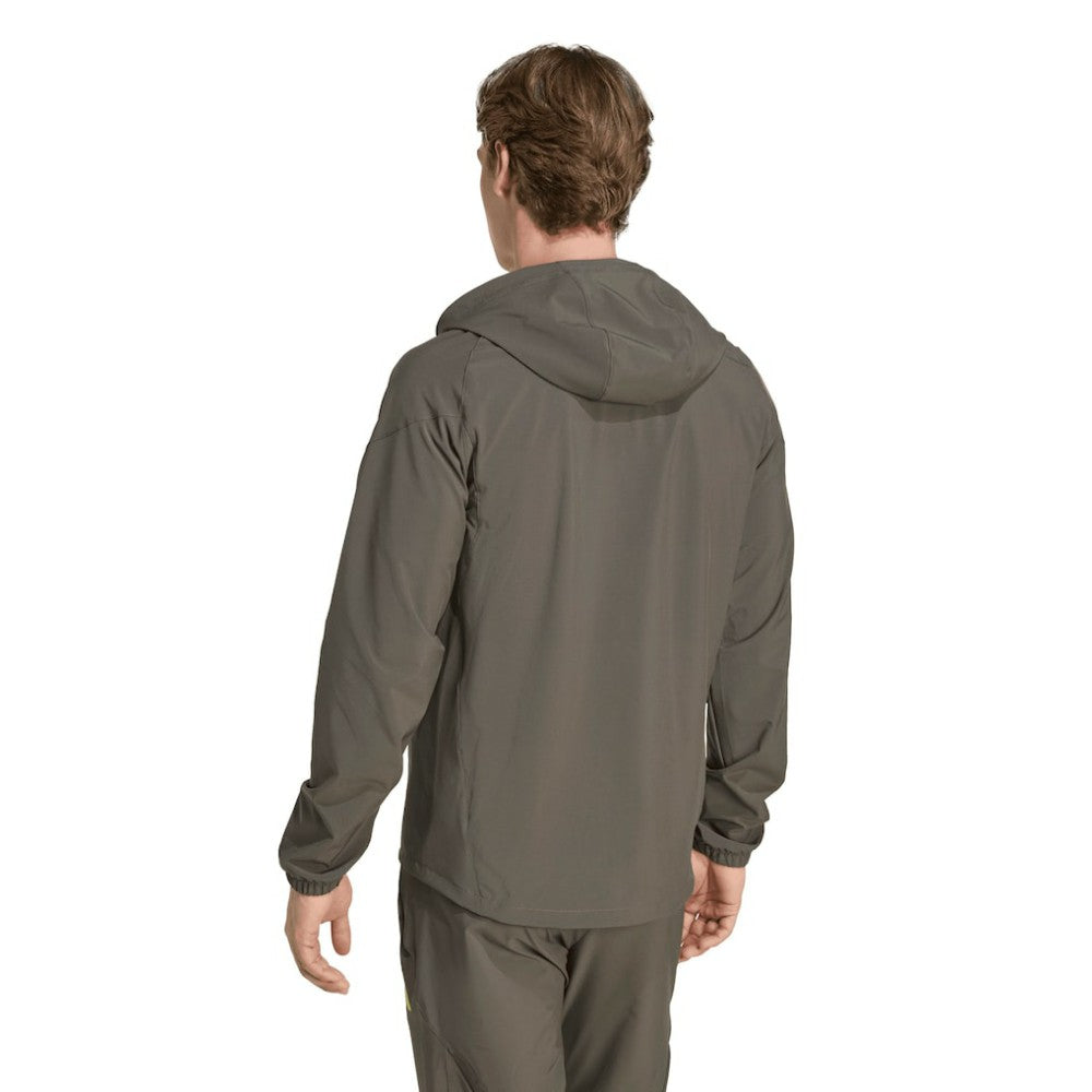 Adidas Real Madrid 2025/26 Tiro Vis Tech Travel Jacket - Olive