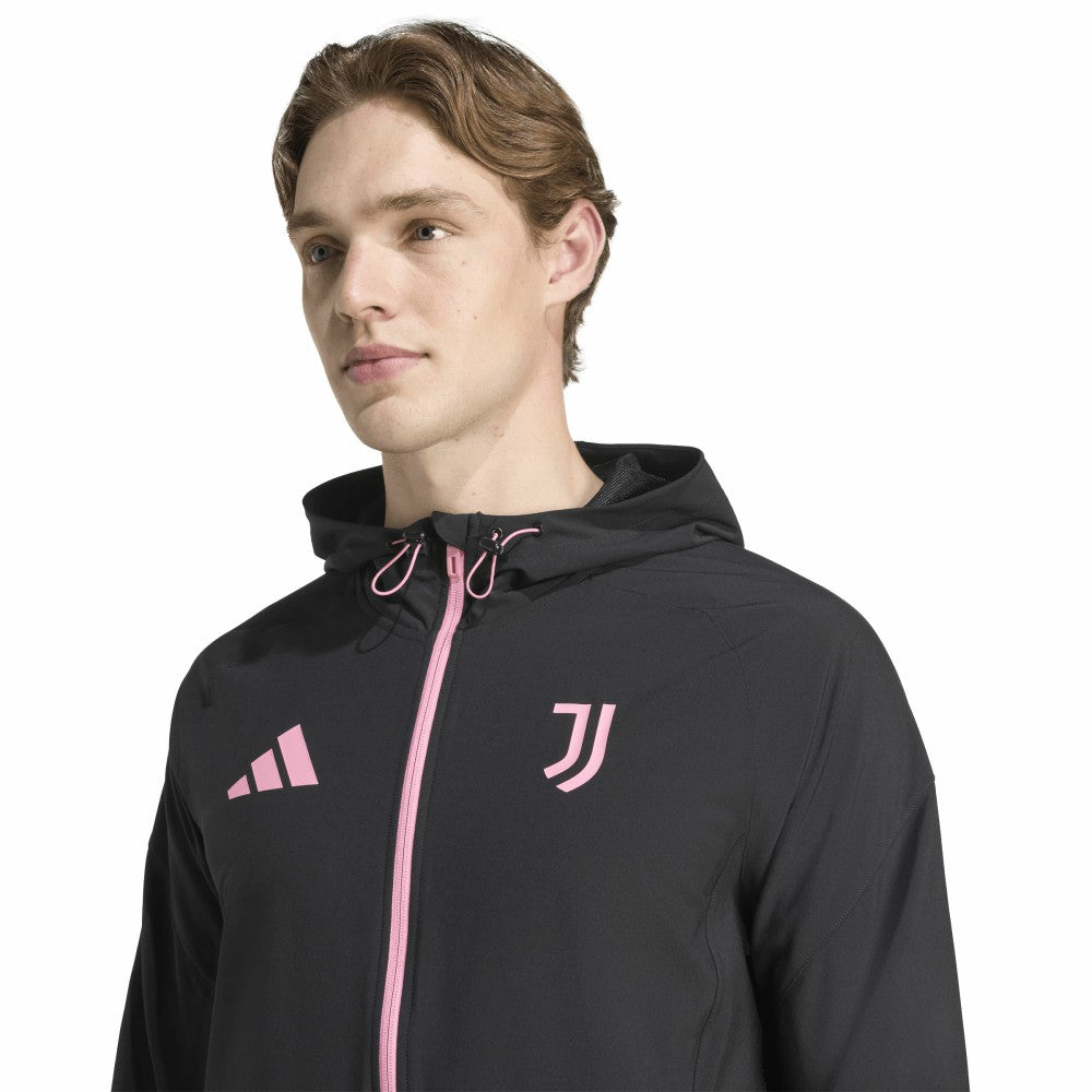 Adidas Juventus 2025/26 Tiro Vis Tech Travel Jacket - Black