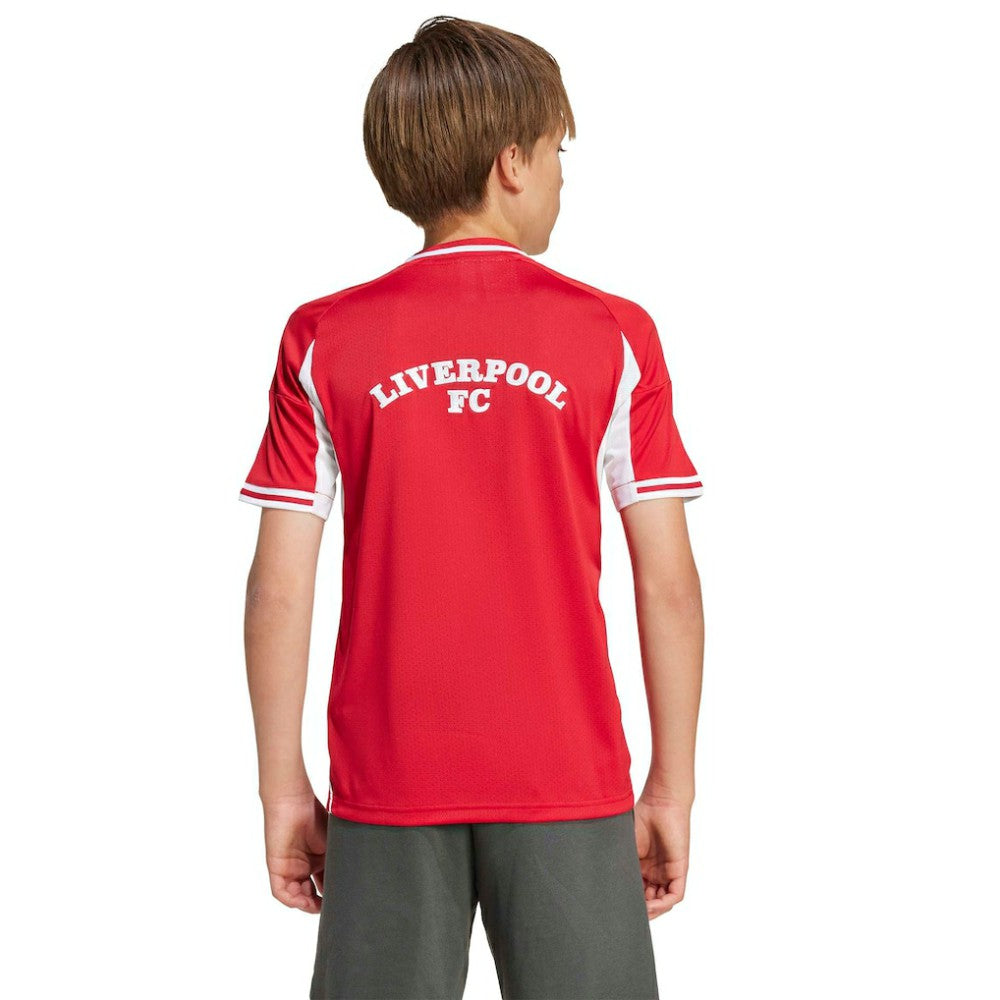 Adidas Liverpool Youth Full-Button Baseball Jerseys - Red