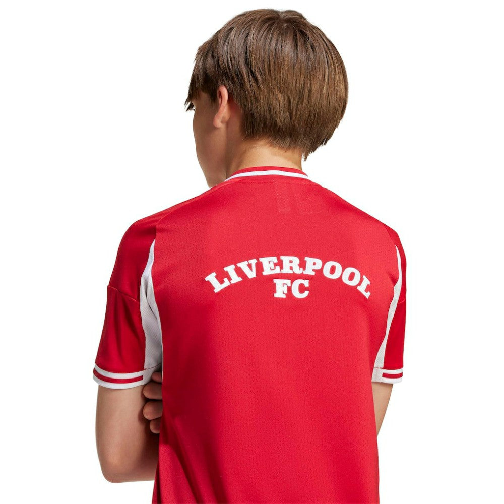 Adidas Liverpool Youth Full-Button Baseball Jerseys - Red