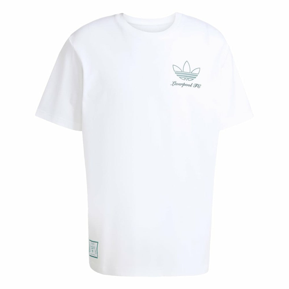Adidas Liverpool Terrace Icons Collection Graphic T-Shirts - White
