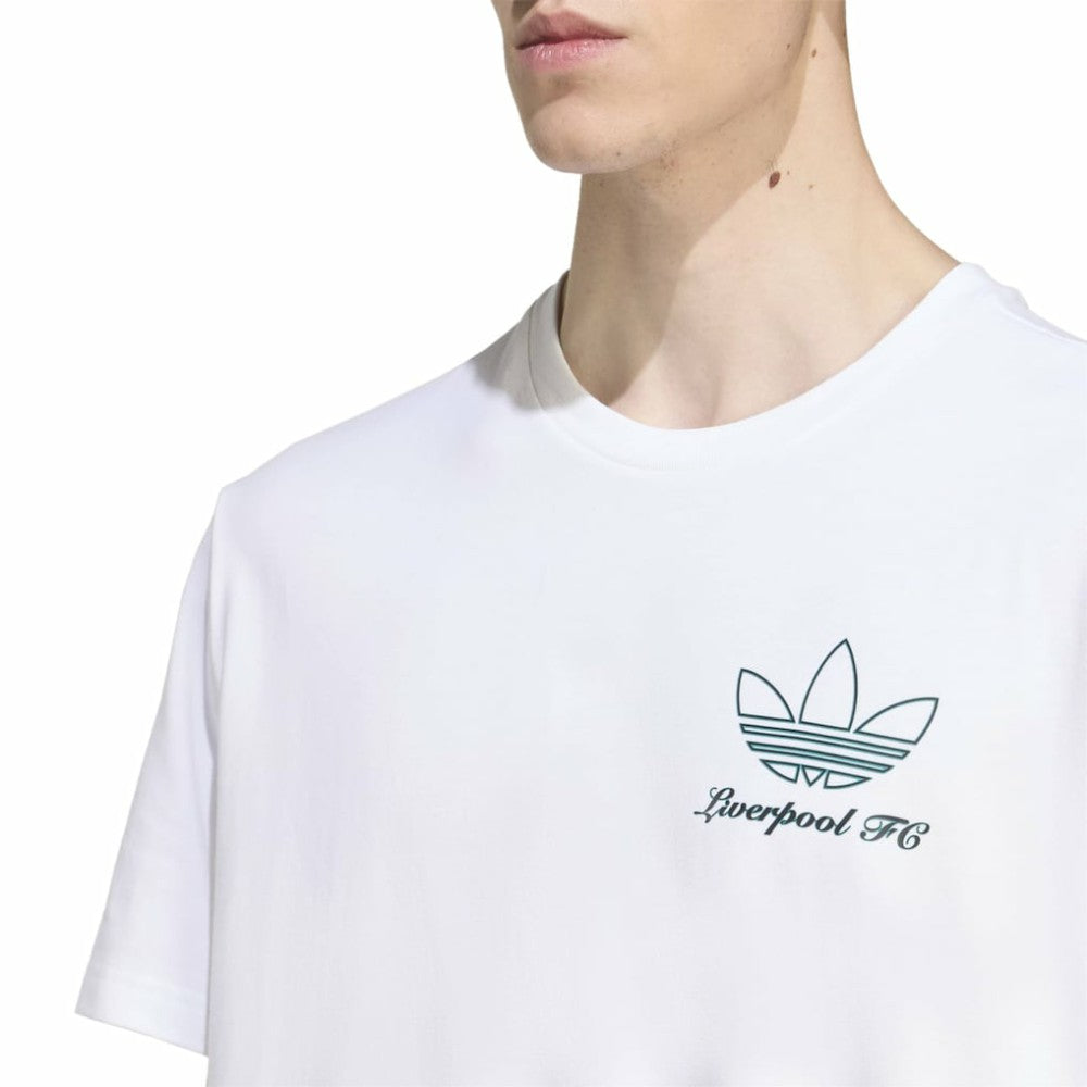Adidas Liverpool Terrace Icons Collection Graphic T-Shirts - White