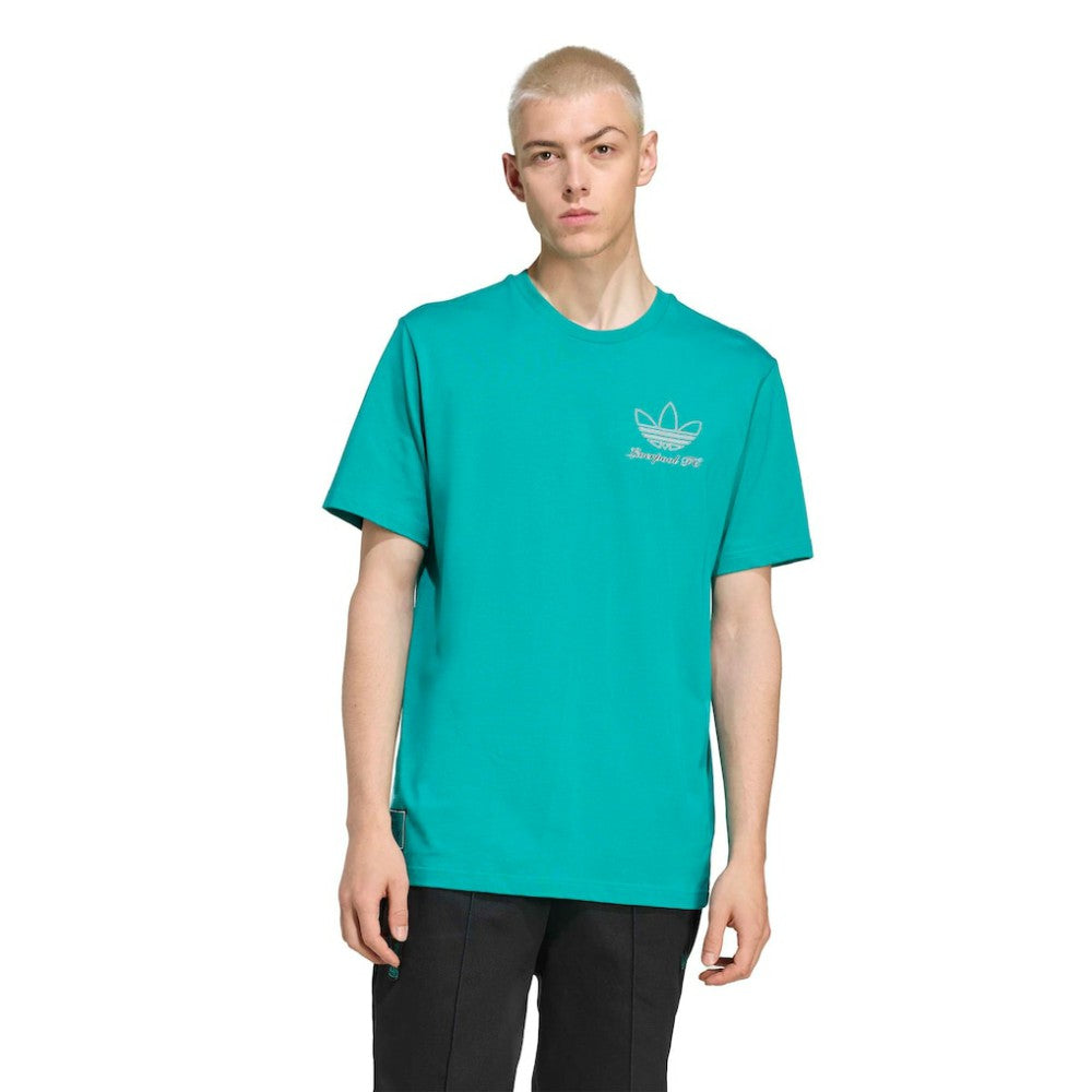 Adidas Liverpool Terrace Icons Collection Graphic T-Shirts - Green
