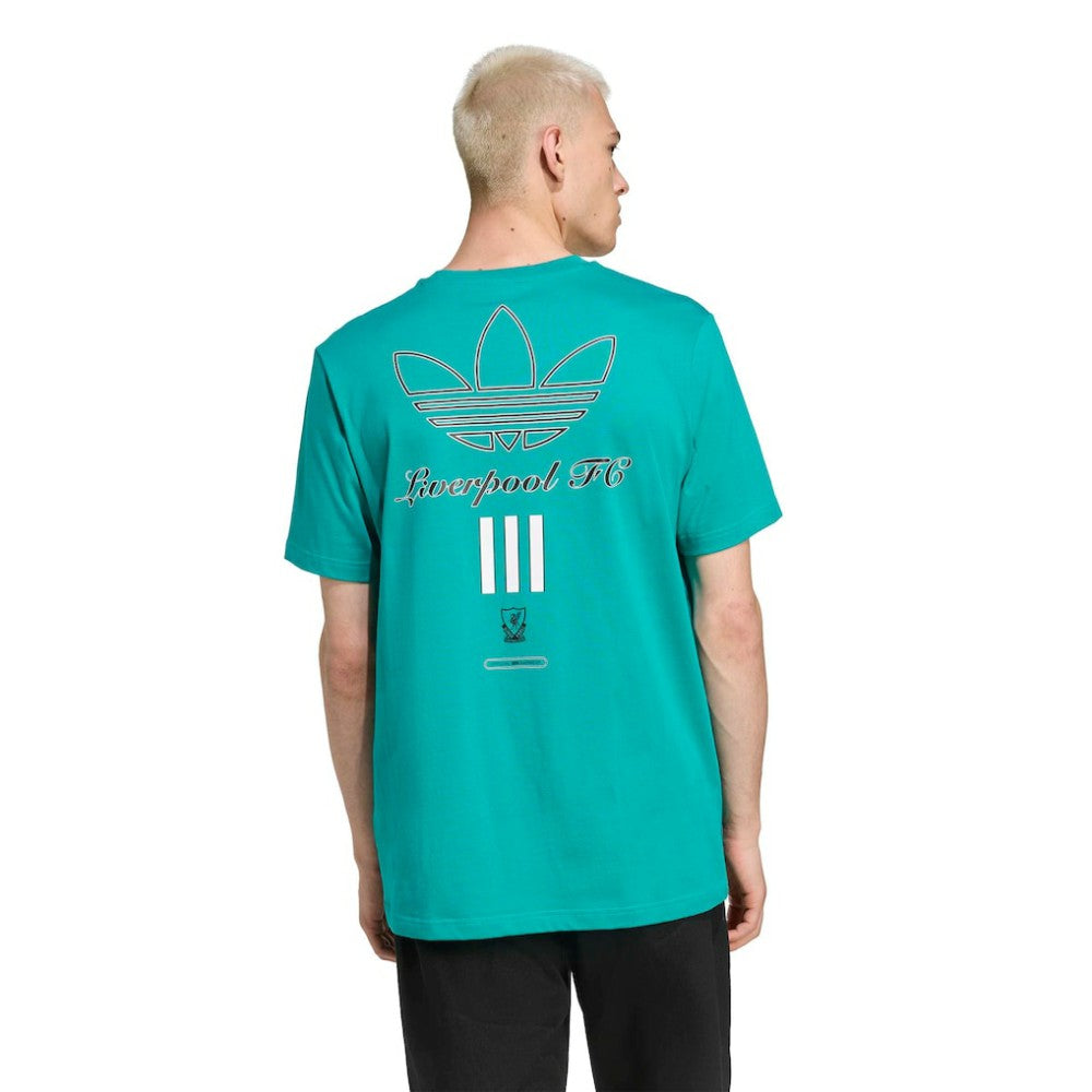Adidas Liverpool Terrace Icons Collection Graphic T-Shirts - Green