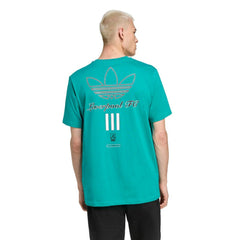 Adidas Liverpool Terrace Icons Collection Graphic T-Shirts - Green