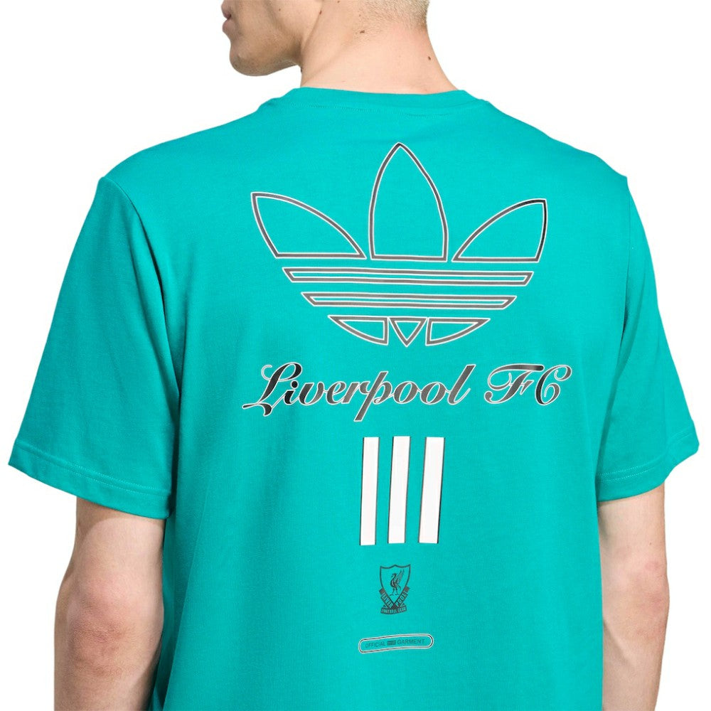 Adidas Liverpool Terrace Icons Collection Graphic T-Shirts - Green