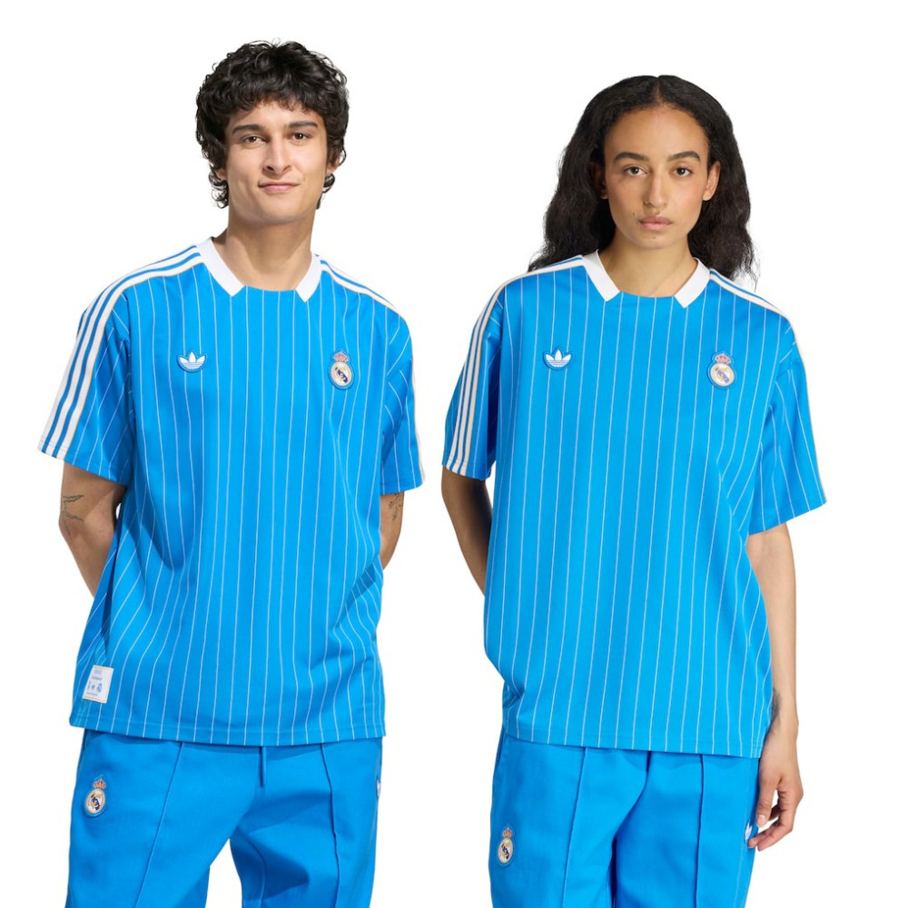Adidas Real Madrid Unisex Terrace Icons Jerseys - Blue