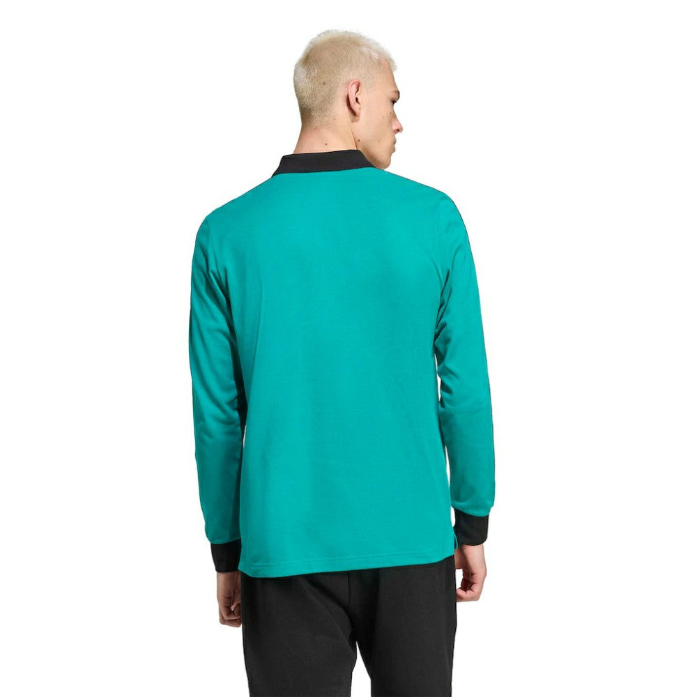 Adidas Liverpool Terrace Icons Long Sleeve Polo - Green