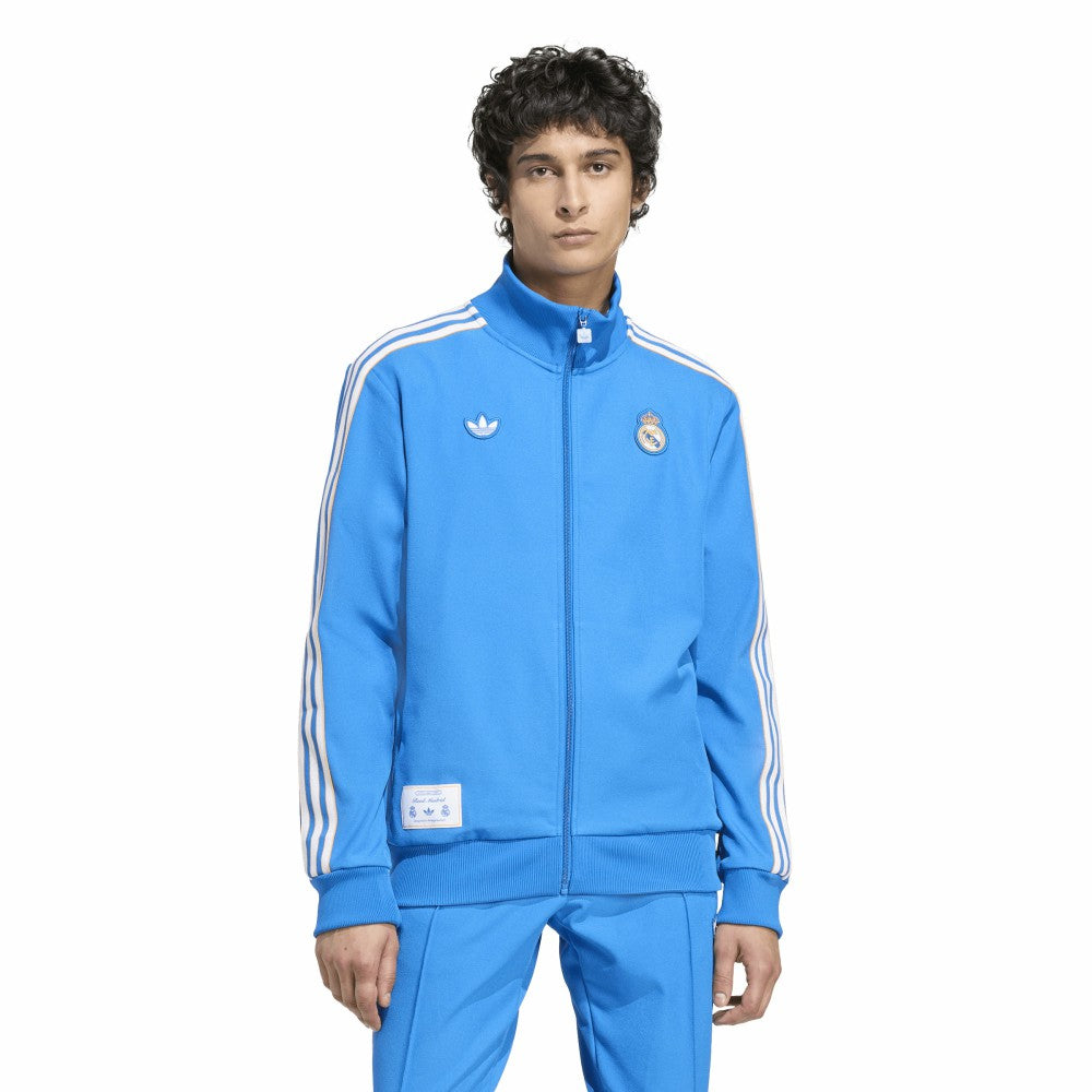 Adidas Real Madrid Terrace Icons Full-Zip Track Jacket - Blue