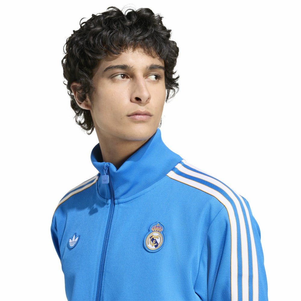 Adidas Real Madrid Terrace Icons Full-Zip Track Jacket - Blue