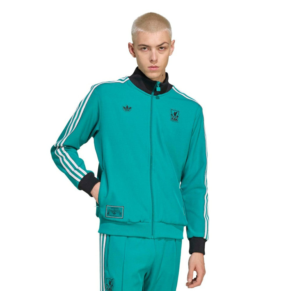 Adidas Liverpool Terrace Icons Full-Zip Track Jacket - Green
