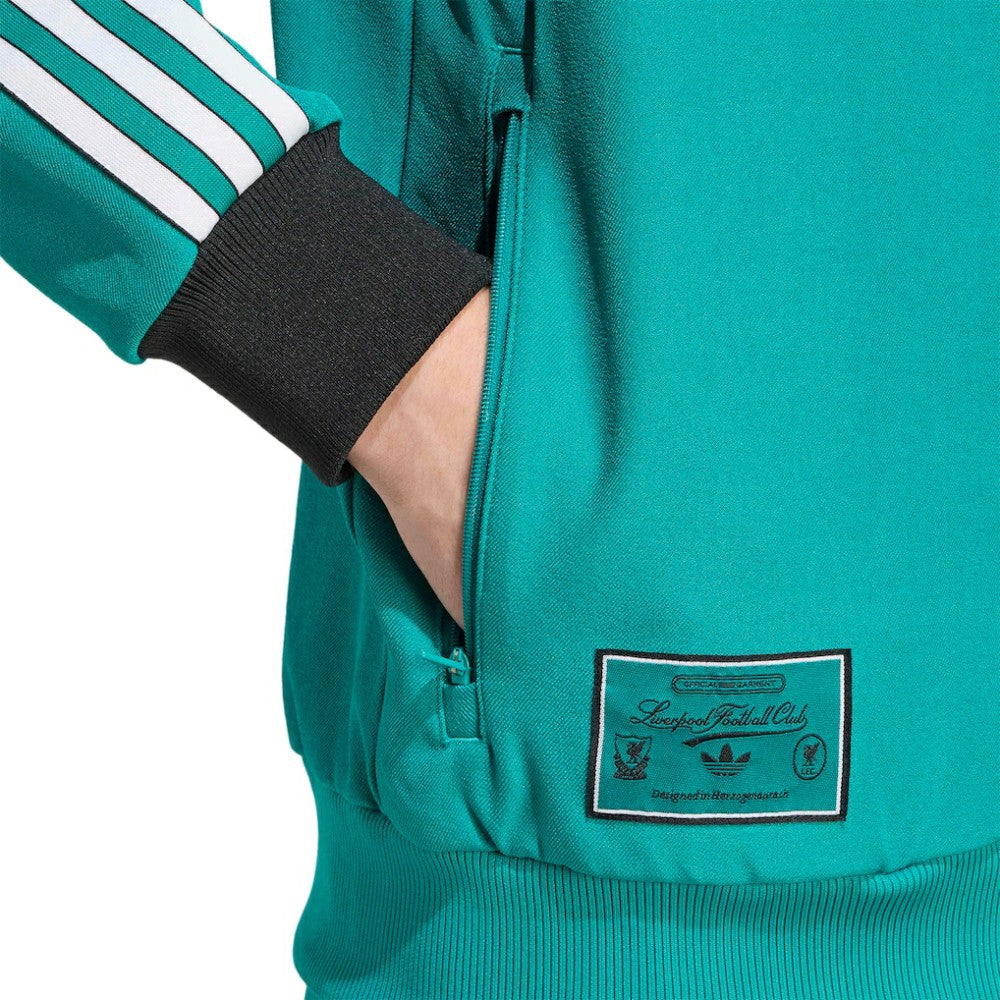 Adidas Liverpool Terrace Icons Full-Zip Track Jacket - Green