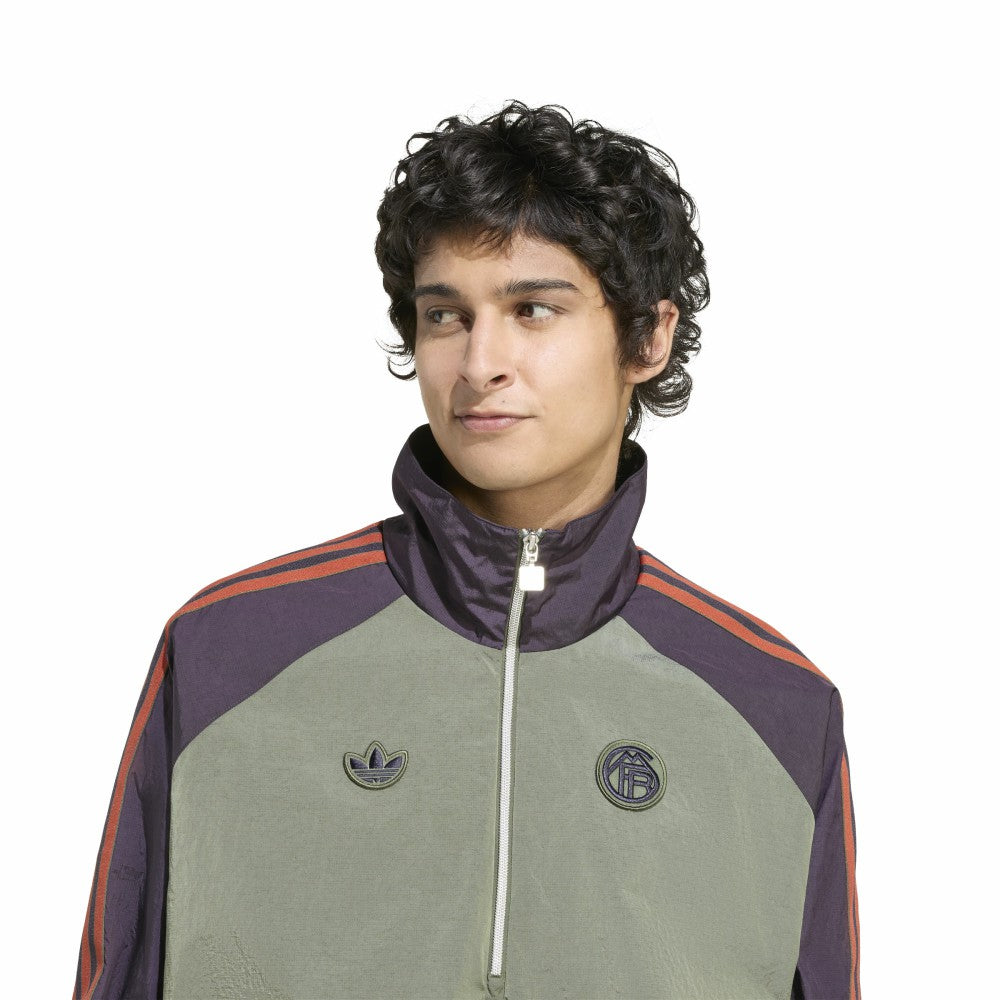 Adidas Bayern Munich Terrace Icons Half-Zip Jacket - Green