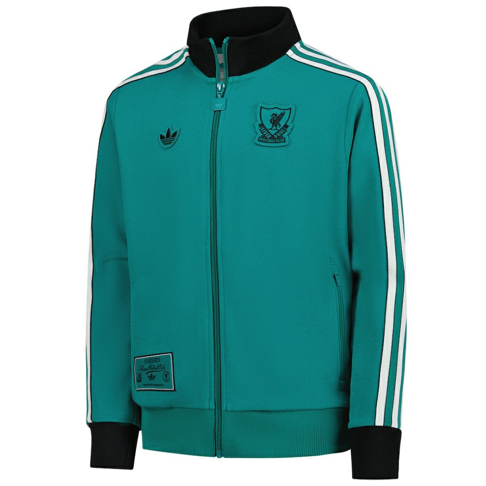 Adidas Liverpool Youth Terrace Icons Full-Zip Track Jacket - Green