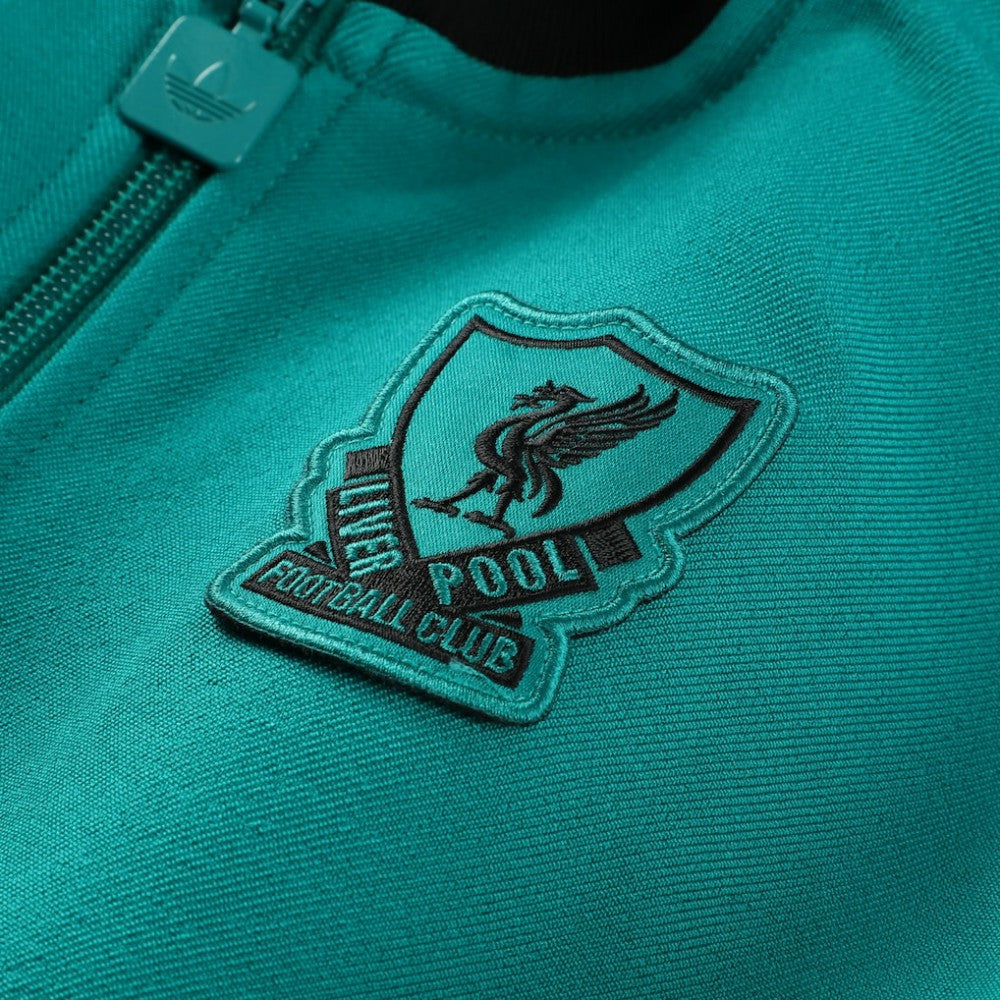 Adidas Liverpool Youth Terrace Icons Full-Zip Track Jacket - Green